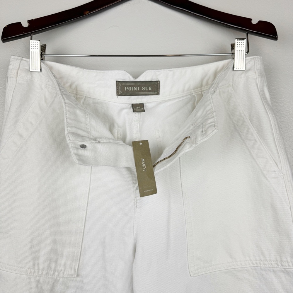 J. Crew Point Sur Wide-Leg Carpenter Jeans White Size 29 NWT - Picture 8 of 10